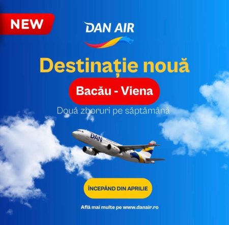 Lovitură pe piața zborurilor din Moldova: Viena, direct din Bacău