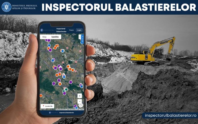 A apărut Inspectorul Balastierelor, un instrument prin care ORICINE poate verifica dacă se exploatează legal