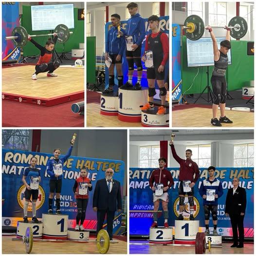 Rezultate remarcabile pentru sportivii de la CSM Onești la competițiile naționale de haltere