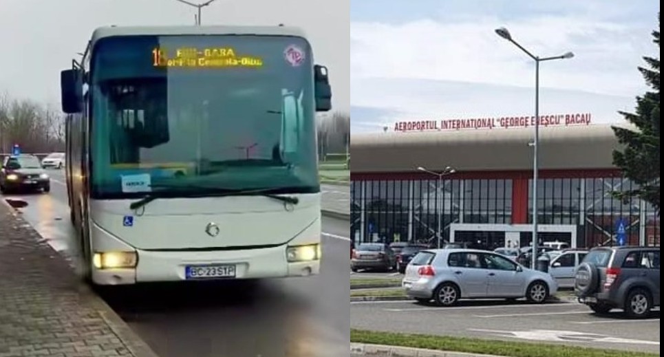 Transportul public, corelat cu orarul zborurilor, la Aeroportul Bacău