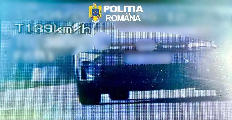 Prima “victimă” a acțiunii „Speed Marathon” în Bacău: șofer depistat cu 139 km/h pe DN 2