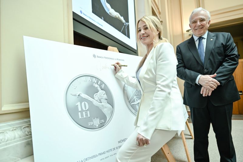 Banca Națională a României (BNR) dedică o monedă omagială Nadiei Comăneci