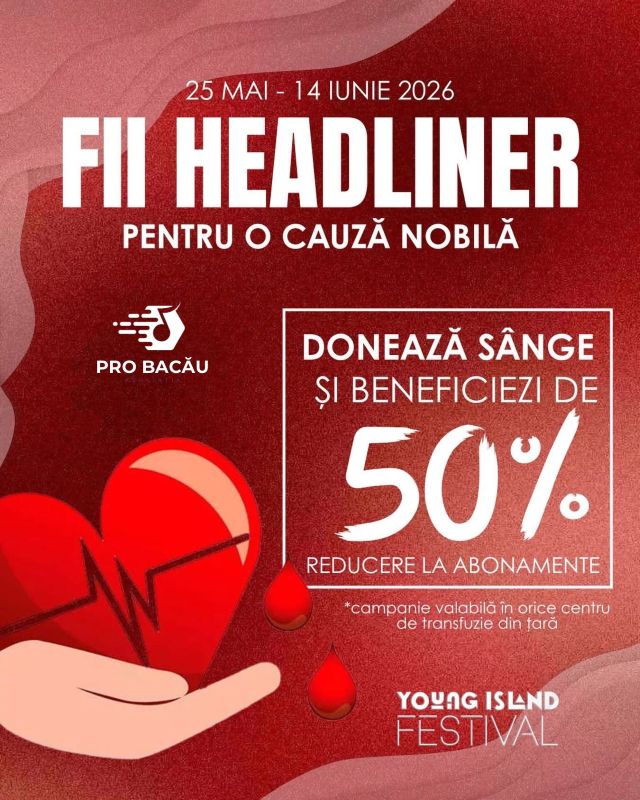 Cel mai mare festival muzical din Moldova, organizat de o organizație non‑profit, își mobilizează comunitatea pentru un gest care salvează vieți 1 festival young