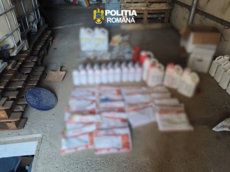 Aproape 100 de kilograme de pesticide expirate găsite la un bărbat din Prăjești