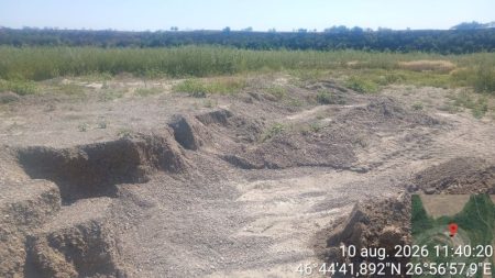 Albia Siretului, sufocată de balastiere și utilaje abandonate