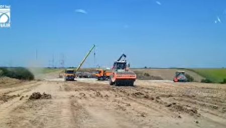 VIDEO-FOTO. Umbrărescu trage tare pe Autostrada A7 la Filipești, Bacău