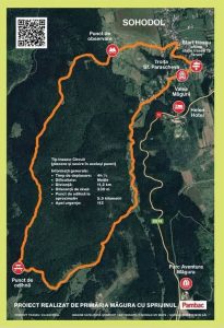 Traseu turistic de peste 11 kilometri inaugurat în județul Bacău: Primăria Măgura deschide „Cărările Măgurii” 1 Harta traseului turistic de peste 11 km din Măgura, județul Bacău.