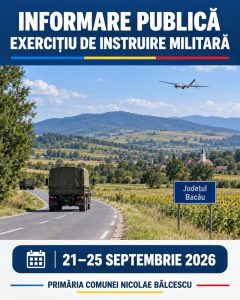 Exercițiu militar cu drone și tehnică grea în comunele din Bacău.