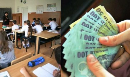 Bursele elevilor, schimbate din nou: Ministerul renunță la tăierea plăților din vacanțe Elevi în clasă și bani de școală în mână.