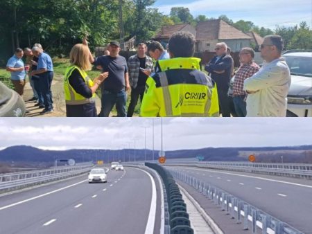 Discuție între oficiali și localnici despre proiectul autostrăzii A13 Oituz.