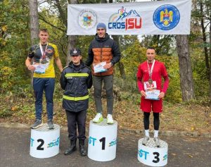 Dublă performanță pentru pompierii băcăuani: oneșteanul Vlăduț Pricopi a cucerit două medalii de bronz la CrosISU 2026