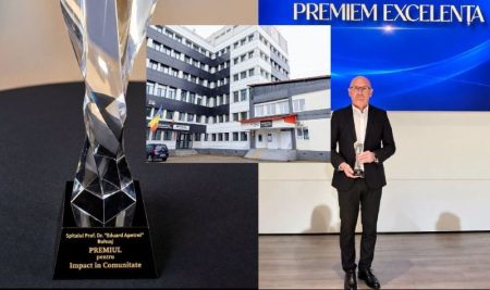 Recunoaștere la nivel național: Spitalul „Prof. Dr. Eduard Apetrei” Buhuși, premiat la Gala Elitelor Medicale de la Cluj-Napoca