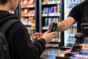 Fenomen îngrijorător în Bacău: Trei magazine amendate într-o săptămână după ce au vândut energizante minorilor. Ultimul caz- un elev de 13 ani, „energizat” înainte de ore 1 Tânăr cumpără energizant de la casierie în supermarket.