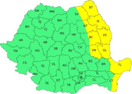 Cod galben de vânt puternic și ploi moderate în Moldova Cod galben de vânt puternic și ploi moderate în Moldova