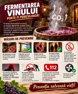 Atenție unde puneți mustul la fermentat! ISU Bacău avertizează: „Nu intrați în beciuri fără ventilație!”